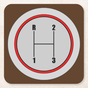Zeer vun 3 snelheidsVerschuiving Knob Grafisch Ond Kartonnen Onderzetters