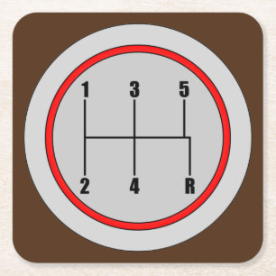 Zeer vun 5 snelheidsKnob Grafisch Onderzetter Reek