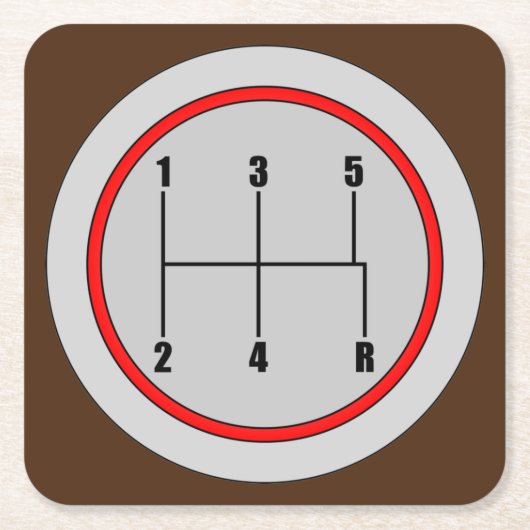 Zeer vun 5 snelheidsKnob Grafisch Onderzetter Reek (Voorkant)