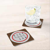 Zeer vun 6-speed Shift Knob Graphic Onderzetter se (Insitu)