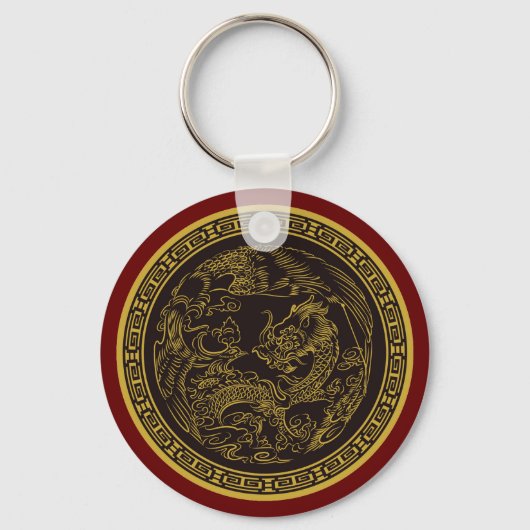 Zeer vun Chinees dragon Sleutelhanger (Voorkant)