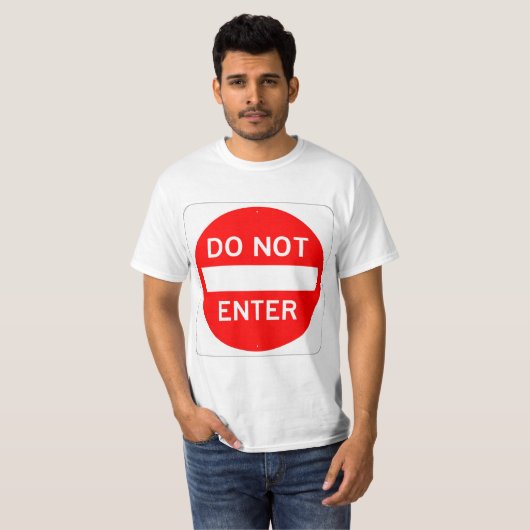 Zeer vun GA NIET Teken T-shirt IN (Voorkant volledig)