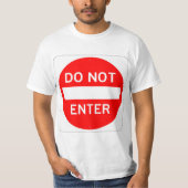 Zeer vun GA NIET Teken T-shirt IN (Voorkant)