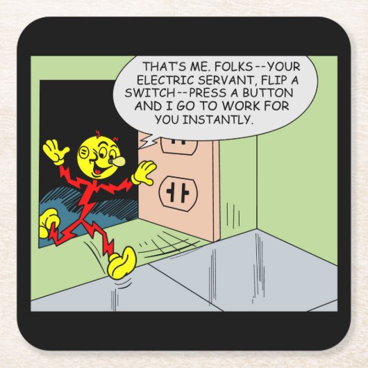 Zeer vun Reddy Kilowatt Onderzetter set (Voorkant)