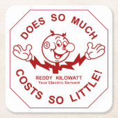 Zeer vun Reddy Kilowatt Onderzetter set (Voorkant)