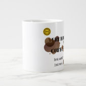 Zeer warme koffie grote koffiekop (Voorkant)