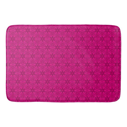 Zeer warmroze flessenplaat badmat (Voorkant)