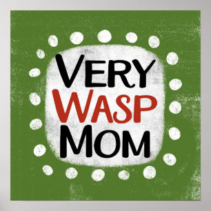 Zeer Wasp Mom Poster Wall Art
