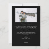 Zeer Wedded Holiday Pas getrouwd Multi Photo Zwart Feestdagenkaart (Achterkant)