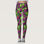 Zeer wijngaard-achtige Pop Mode Leggings (Voorkant)