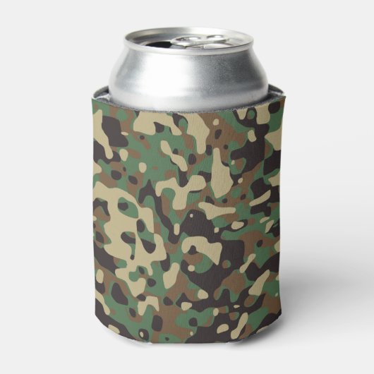 Zeer wollen jager Style Woodland Camo Pattern Blikjeskoeler (Blikje Voorkant)
