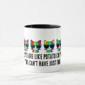 Zeer wollige regenboogkatten met glans mok (Midden)