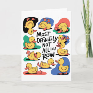 Zeer zeker niet allemaal op een rij Fun Duck Menta Kaart