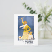 Zeer zelden Herstelbare Derry & Toms Vintage Poste Briefkaart (Staand voorkant)