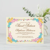 Zeer zoet Snoep Gewaardeerd als zoet zestiende ver Kaart (Staand voorkant)