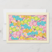 Zeer zoet Snoep Gewaardeerd als zoet zestiende ver Kaart (Achterkant)