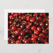 zeer zoete kersenkaart briefkaart (Voorkant / Achterkant)