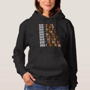 Zeer zwarte Melanin Shades Black Pride Hoodie