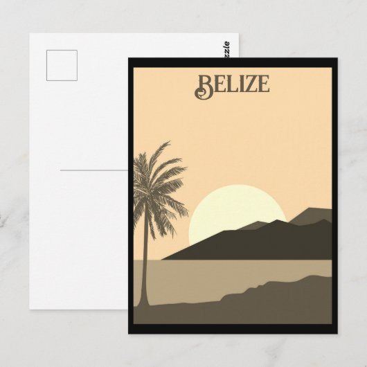 zeereizen in de Belize tropisch strand Briefkaart (Voorkant / Achterkant)