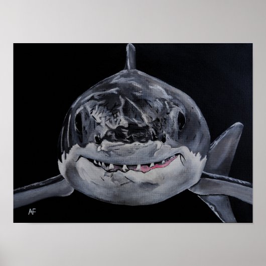 Zeeroofdier Schilderij van Alfred Fox Poster (Voorkant)