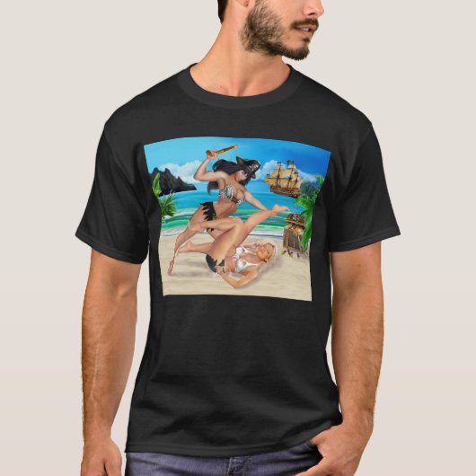 ZEEROVERMEISJES IN VECHTEN T-SHIRT (Voorkant)
