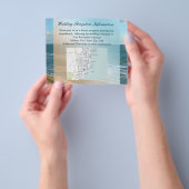 Zeescape Beach Wedding Blue Ocean Flyer (Hand)