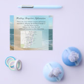 Zeescape Beach Wedding Blue Ocean Flyer (Enkel)