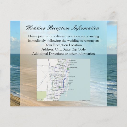 Zeescape Beach Wedding Blue Ocean Flyer (Voorkant)