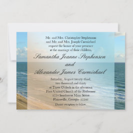 Zeescape Beach Wedding Blue Ocean Kaart