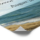 Zeescape Beach Wedding Blue Ocean Poster (Hoek)