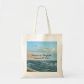 Zeescape Beach Wedding Blue Ocean Tote Bag (Voorkant)