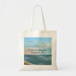 Zeescape Beach Wedding Blue Ocean Tote Bag
