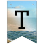 Zeescape Beach Wedding Blue Ocean Vlaggetjes (Eerste vlag)