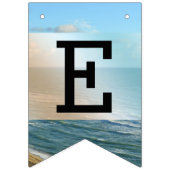 Zeescape Beach Wedding Blue Ocean Vlaggetjes (Derde vlag)