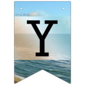 Zeescape Beach Wedding Blue Ocean Vlaggetjes (Tweede vlag)