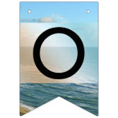 Zeescape Beach Wedding Blue Ocean Vlaggetjes (Derde vlag)