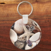 Zeeschalen aan de kust sleutelhanger (Voorkant)