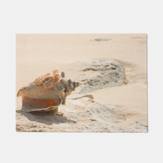 Zeeschalen aan de strand deurmat (Voorkant)