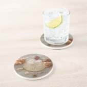 Zeeschalen Beverage Coaster Zandsteen Onderzetter (Zijkant)