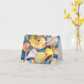 Zeeschalen:Blanco kaart (Gele Bloem)