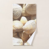 Zeeschalen Fotografie Beach Life Bad Handdoek (Handdoek)