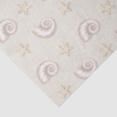 Zeeschalen in zandpapier tissuepapier (Detail)