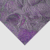 Zeeschalen Oceaan Paarse grijze metalen Tissuepapier (Detail)