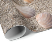 Zeeschalen op de strandfoto cadeaupapier (Rol Hoek)