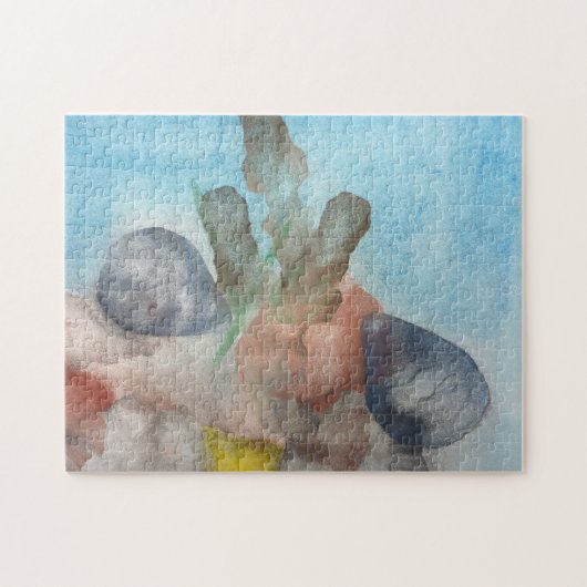 Zeeschalen op het Zee Bed. Legpuzzel (Horizontaal)