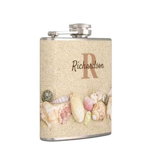 Zeeschalen strand Monogram Kustgebied Heupfles (Rechts)