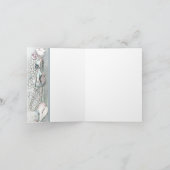 Zeeschalpen Parels Tropisch Strand Bedankkaart (Binnen)