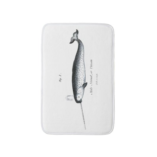  zeeschandschelp eenhoorn badmat (Voorkant Verticaal)