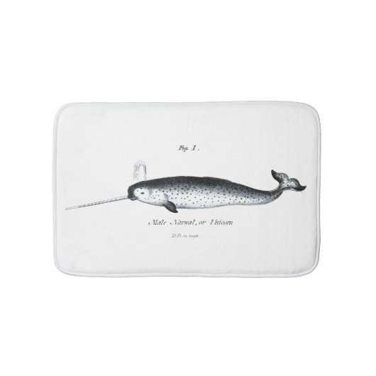 zeeschandschelp eenhoorn badmat (Voorkant)