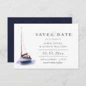  zeescheepvaartthema sparen de datum aankondiging (Voorkant / Achterkant)